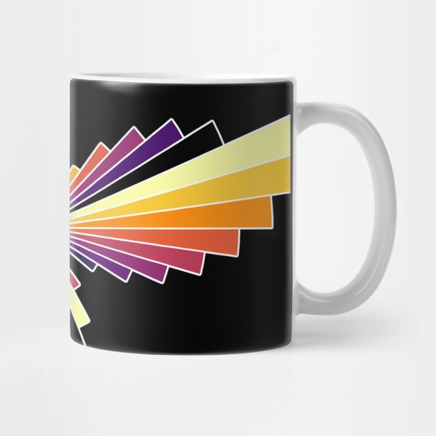 Flame Butterfly | Flying Wings Bar Charts Black by aRtVerse